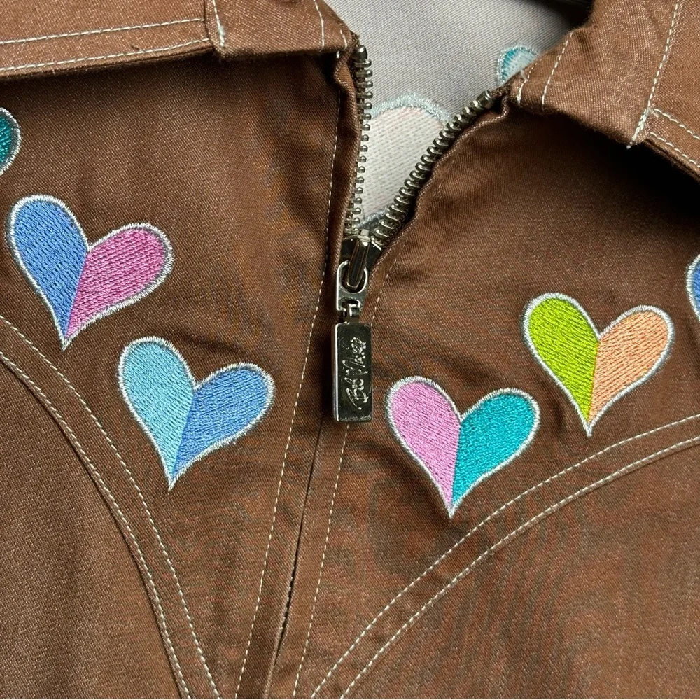 Bob Mackie Wearable Art Women's XL Matching Set Embroidered Jacket Pants Wetern - Picture 6 of 15